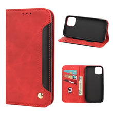 Load image into Gallery viewer, Skin Feel Splicing Leather Phone Case, For iPhone 11 Pro Max, For iPhone 11 Pro, For iPhone 11, For iPhone XS Max, For iPhone X / XS, For iPhone XR, For iPhone SE 2022 / SE 2020 / 8 / 7, For iPhone 8 Plus &amp; 7 Plus
