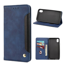 Load image into Gallery viewer, Skin Feel Splicing Leather Phone Case, For iPhone 11 Pro Max, For iPhone 11 Pro, For iPhone 11, For iPhone XS Max, For iPhone X / XS, For iPhone XR, For iPhone SE 2022 / SE 2020 / 8 / 7, For iPhone 8 Plus &amp; 7 Plus