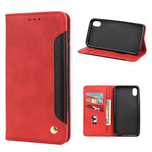 Load image into Gallery viewer, Skin Feel Splicing Leather Phone Case, For iPhone 11 Pro Max, For iPhone 11 Pro, For iPhone 11, For iPhone XS Max, For iPhone X / XS, For iPhone XR, For iPhone SE 2022 / SE 2020 / 8 / 7, For iPhone 8 Plus &amp; 7 Plus