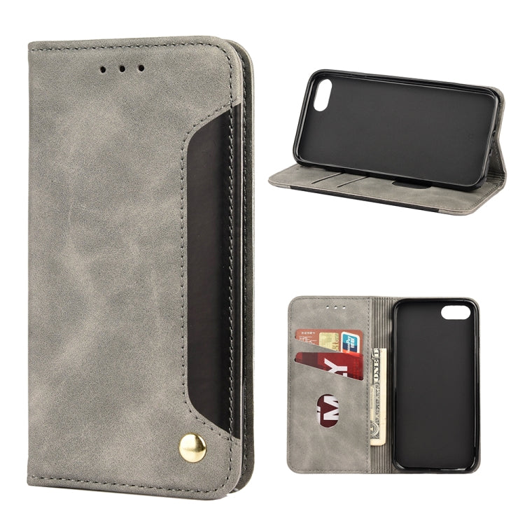 Skin Feel Splicing Leather Phone Case, For iPhone 11 Pro Max, For iPhone 11 Pro, For iPhone 11, For iPhone XS Max, For iPhone X / XS, For iPhone XR, For iPhone SE 2022 / SE 2020 / 8 / 7, For iPhone 8 Plus & 7 Plus