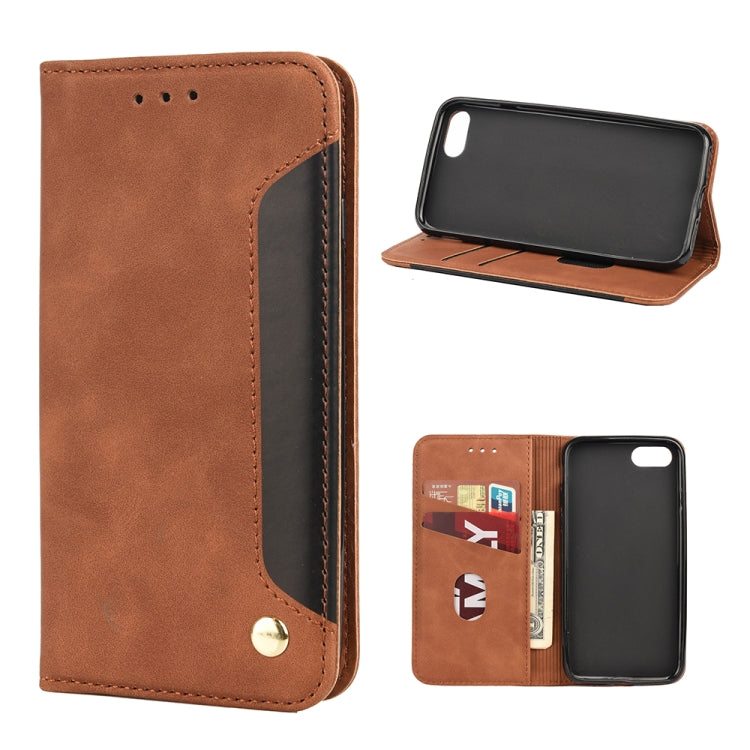 Skin Feel Splicing Leather Phone Case, For iPhone 11 Pro Max, For iPhone 11 Pro, For iPhone 11, For iPhone XS Max, For iPhone X / XS, For iPhone XR, For iPhone SE 2022 / SE 2020 / 8 / 7, For iPhone 8 Plus & 7 Plus