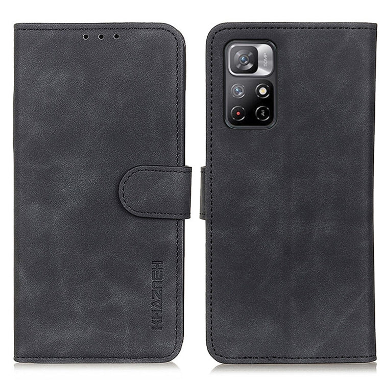 KHAZNEH Retro Texture Horizontal Flip Leather Phone Case with Holder & Card Slots & Wallet, For Xiaomi Redmi Note 11 / Redmi Note 11 5G (China) / Poco M4 Pro 5G / Redmi Note 11T 5G(India), For Xiaomi Redmi Note 11 Pro / Redmi Note 11 Pro+ 5G / Mi 11i