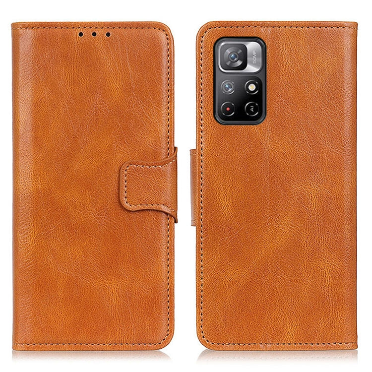 Mirren Crazy Horse Texture Horizontal Flip Leather Phone Case with Holder & Card Slots & Wallet, For Xiaomi Redmi Note 11 / Redmi Note 11 5G (China) / Poco M4 Pro 5G / Redmi Note 11T 5G(India), For Xiaomi Redmi Note 11 Pro / Redmi Note 11 Pro+ 5G / Mi 11i