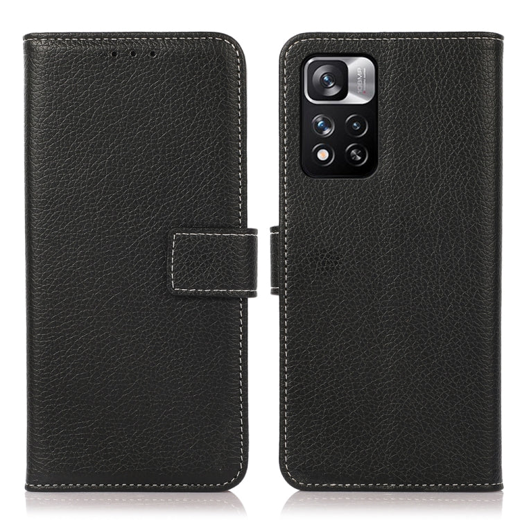 Litchi Texture Horizontal Flip Leather Phone Case with Holder & Card Slots & Wallet, For Xiaomi Redmi Note 11 Pro / Redmi Note 11 Pro+ 5G / Mi 11i
