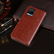 Load image into Gallery viewer, idewei Crazy Horse Texture Leather Phone Case with Holder &amp; Card Slots &amp; Wallet, For vivo Y33s, For Xiaomi Mi 11T
