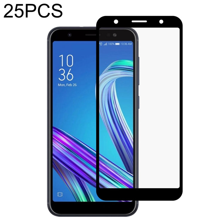 25 PCS Full Glue Full Cover Screen Protector Tempered Glass Film
