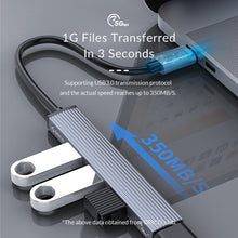 Load image into Gallery viewer, ORICO AH-12F 4 In 1 Type-C / USB-C to USB 3.0 HUB Docking Station, AH-12F