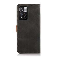 Load image into Gallery viewer, KHAZNEH Dual-color Cowhide Texture Horizontal Flip Leather Phone Case with Holder &amp; Card Slots &amp; Wallet &amp; Photo Frame, For Xiaomi Redmi Note 11 Pro, For Xiaomi Redmi Note 11 5G CN Version