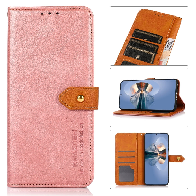 KHAZNEH Dual-color Cowhide Texture Horizontal Flip Leather Phone Case with Holder & Card Slots & Wallet & Photo Frame, For Xiaomi Redmi Note 11 Pro, For Xiaomi Redmi Note 11 5G CN Version
