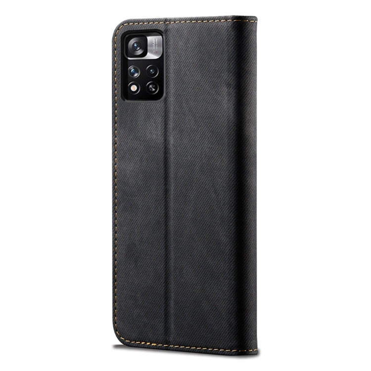 Denim Texture Flip Leather Phone Case with Card Slots & Wallet, For Xiaomi Redmi Note 11, For Xiaomi Redmi Note 11 Pro / 11 Pro+