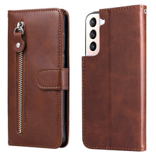 Load image into Gallery viewer, Calf Texture Zipper Horizontal Flip Leather Phone Case, For Samsung Galaxy S22 5G, For Samsung Galaxy S22+ 5G