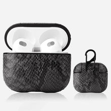 Load image into Gallery viewer, Snakeskin Texture Earphone Protective Case with Hang Buckle For AirPods 3