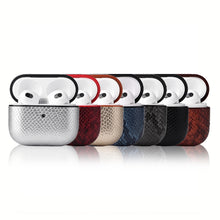 Load image into Gallery viewer, Snakeskin Texture Earphone Protective Case with Hang Buckle For AirPods 3