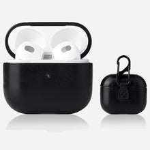 Load image into Gallery viewer, Crazy Horse Texture Earphone Protective Case with Hang Buckle For AirPods 3