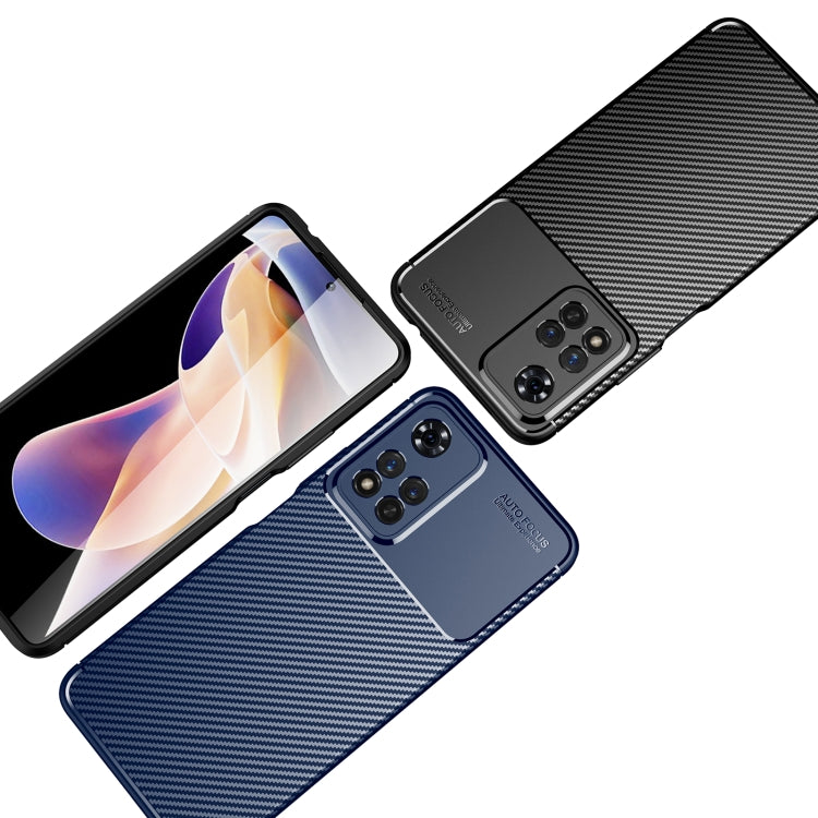 Carbon Fiber Texture Shockproof TPU Phone Case, For vivo S10e, For vivo T1, For Xiaomi Redmi Note 11 Pro, For Xiaomi Redmi Note 11 China