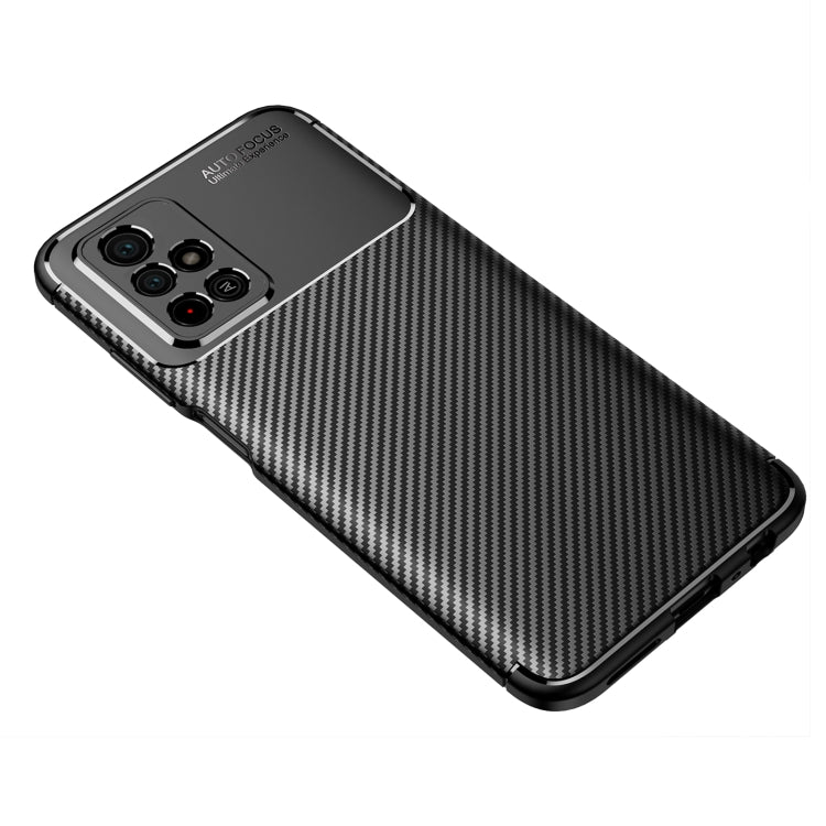 Carbon Fiber Texture Shockproof TPU Phone Case, For Xiaomi Redmi Note 11 China