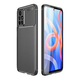 Carbon Fiber Texture Shockproof TPU Phone Case, For Xiaomi Redmi Note 11 China