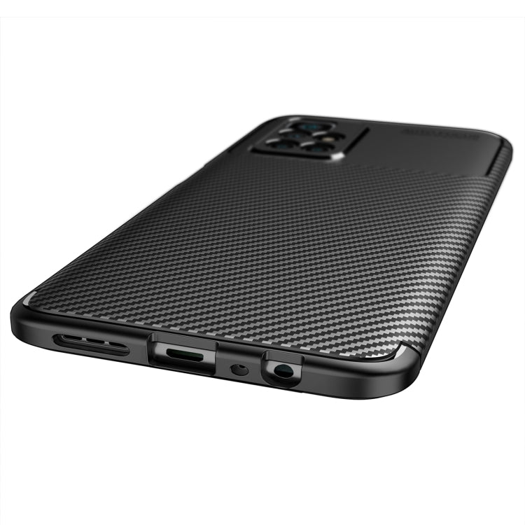 Carbon Fiber Texture Shockproof TPU Phone Case, For Xiaomi Redmi Note 11 China