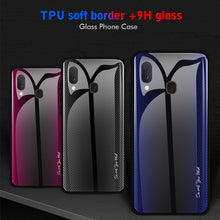 Load image into Gallery viewer, Texture Gradient Glass Protective Case, For Galaxy A20 / A30, For Galaxy A50, For Galaxy A80 / A90, For Galaxy Note 9, For Galaxy Note 10 Pro, For Galaxy S10, For iPhone SE 2022 / SE 2020 / 8 / 7, For iPhone XS Max