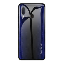 Load image into Gallery viewer, Texture Gradient Glass Protective Case, For Galaxy A20 / A30, For Galaxy A50, For Galaxy A80 / A90, For Galaxy Note 9, For Galaxy Note 10 Pro, For Galaxy S10, For iPhone SE 2022 / SE 2020 / 8 / 7, For iPhone XS Max