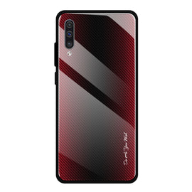 Texture Gradient Glass Protective Case, For Galaxy A50, For Galaxy A80 / A90, For Galaxy Note 9, For Galaxy Note 10 Pro, For Galaxy S10, For iPhone SE 2022 / SE 2020 / 8 / 7, For iPhone XS Max