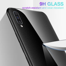 Load image into Gallery viewer, Texture Gradient Glass Protective Case, For Galaxy A50, For Galaxy A80 / A90, For Galaxy Note 9, For Galaxy Note 10 Pro, For Galaxy S10, For iPhone SE 2022 / SE 2020 / 8 / 7, For iPhone XS Max