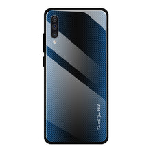 Load image into Gallery viewer, Texture Gradient Glass Protective Case, For Galaxy A20 / A30, For Galaxy A50, For Galaxy A80 / A90, For Galaxy Note 9, For Galaxy Note 10 Pro, For Galaxy S10, For iPhone SE 2022 / SE 2020 / 8 / 7, For iPhone XS Max