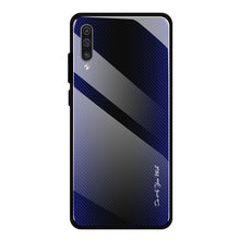 Load image into Gallery viewer, Texture Gradient Glass Protective Case, For Galaxy A20 / A30, For Galaxy A50, For Galaxy A80 / A90, For Galaxy Note 9, For Galaxy Note 10 Pro, For Galaxy S10, For iPhone SE 2022 / SE 2020 / 8 / 7, For iPhone XS Max