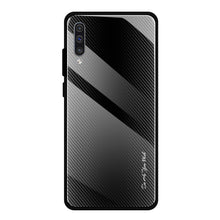 Load image into Gallery viewer, Texture Gradient Glass Protective Case, For Galaxy A20 / A30, For Galaxy A50, For Galaxy A80 / A90, For Galaxy Note 9, For Galaxy Note 10 Pro, For Galaxy S10, For iPhone SE 2022 / SE 2020 / 8 / 7, For iPhone XS Max