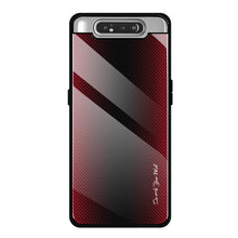 Load image into Gallery viewer, Texture Gradient Glass Protective Case, For Galaxy A20 / A30, For Galaxy A50, For Galaxy A80 / A90, For Galaxy Note 9, For Galaxy Note 10 Pro, For Galaxy S10, For iPhone SE 2022 / SE 2020 / 8 / 7, For iPhone XS Max