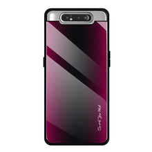 Load image into Gallery viewer, Texture Gradient Glass Protective Case, For Galaxy A20 / A30, For Galaxy A50, For Galaxy A80 / A90, For Galaxy Note 9, For Galaxy Note 10 Pro, For Galaxy S10, For iPhone SE 2022 / SE 2020 / 8 / 7, For iPhone XS Max