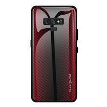 Load image into Gallery viewer, Texture Gradient Glass Protective Case, For Galaxy A50, For Galaxy A80 / A90, For Galaxy Note 9, For Galaxy Note 10 Pro, For Galaxy S10, For iPhone SE 2022 / SE 2020 / 8 / 7, For iPhone XS Max