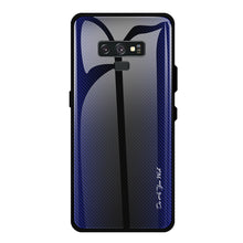 Load image into Gallery viewer, Texture Gradient Glass Protective Case, For Galaxy A50, For Galaxy A80 / A90, For Galaxy Note 9, For Galaxy Note 10 Pro, For Galaxy S10, For iPhone SE 2022 / SE 2020 / 8 / 7, For iPhone XS Max