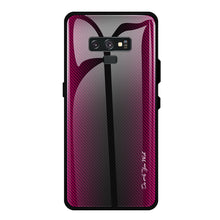 Load image into Gallery viewer, Texture Gradient Glass Protective Case, For Galaxy A50, For Galaxy A80 / A90, For Galaxy Note 9, For Galaxy Note 10 Pro, For Galaxy S10, For iPhone SE 2022 / SE 2020 / 8 / 7, For iPhone XS Max