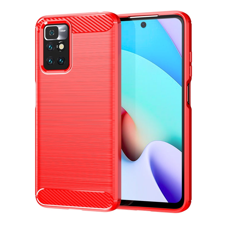 Brushed Texture Carbon Fiber TPU Phone Case, For Xiaomi Redmi Note 11, For Xiaomi Redmi Note 11 Pro
