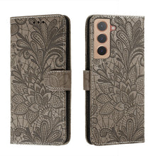 Load image into Gallery viewer, Lace Flower Leather Phone Case with Holder &amp; Card Slots &amp; Wallet &amp; Photo Frame, For Samsung Galaxy S22 5G, For Samsung Galaxy S22 Ultra 5G, For Samsung Galaxy S22+ 5G, For Xiaomi Redmi Note 11, For Xiaomi Redmi Note 11 Pro