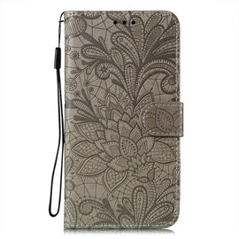 Lace Flower Leather Phone Case with Holder & Card Slots & Wallet & Photo Frame, For Samsung Galaxy S22 5G, For Samsung Galaxy S22 Ultra 5G, For Samsung Galaxy S22+ 5G, For Xiaomi Redmi Note 11, For Xiaomi Redmi Note 11 Pro