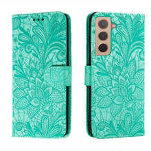 Load image into Gallery viewer, Lace Flower Leather Phone Case with Holder &amp; Card Slots &amp; Wallet &amp; Photo Frame, For Samsung Galaxy S22 5G, For Samsung Galaxy S22 Ultra 5G, For Samsung Galaxy S22+ 5G, For Xiaomi Redmi Note 11, For Xiaomi Redmi Note 11 Pro