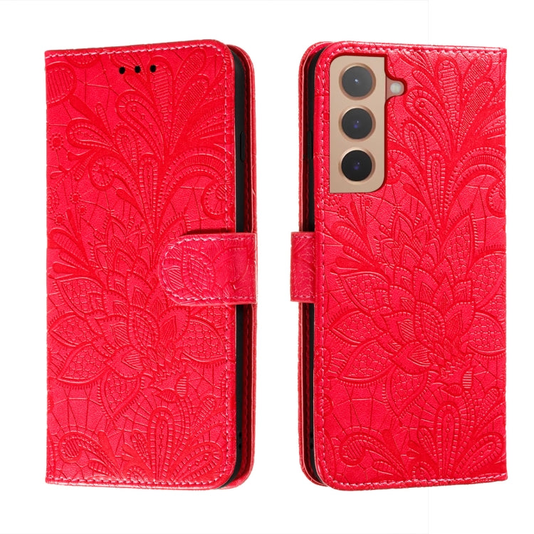 Lace Flower Leather Phone Case with Holder & Card Slots & Wallet & Photo Frame, For Samsung Galaxy S22 5G, For Samsung Galaxy S22 Ultra 5G, For Samsung Galaxy S22+ 5G, For Xiaomi Redmi Note 11, For Xiaomi Redmi Note 11 Pro