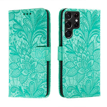 Load image into Gallery viewer, Lace Flower Leather Phone Case with Holder &amp; Card Slots &amp; Wallet &amp; Photo Frame, For Samsung Galaxy S22 5G, For Samsung Galaxy S22 Ultra 5G, For Samsung Galaxy S22+ 5G, For Xiaomi Redmi Note 11, For Xiaomi Redmi Note 11 Pro