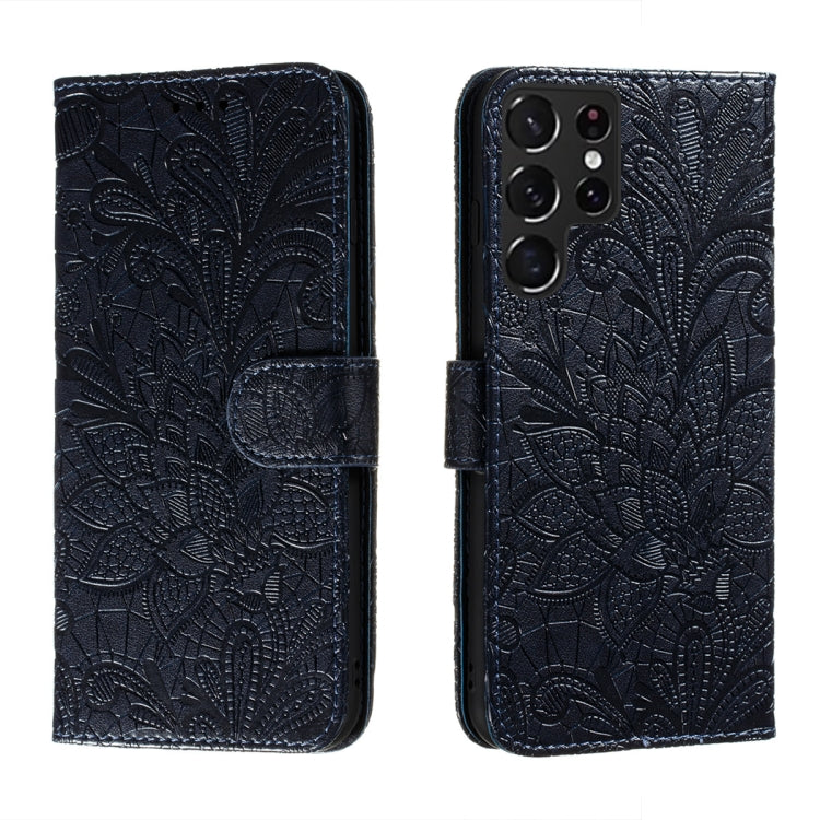 Lace Flower Leather Phone Case with Holder & Card Slots & Wallet & Photo Frame, For Samsung Galaxy S22 5G, For Samsung Galaxy S22 Ultra 5G, For Samsung Galaxy S22+ 5G, For Xiaomi Redmi Note 11, For Xiaomi Redmi Note 11 Pro
