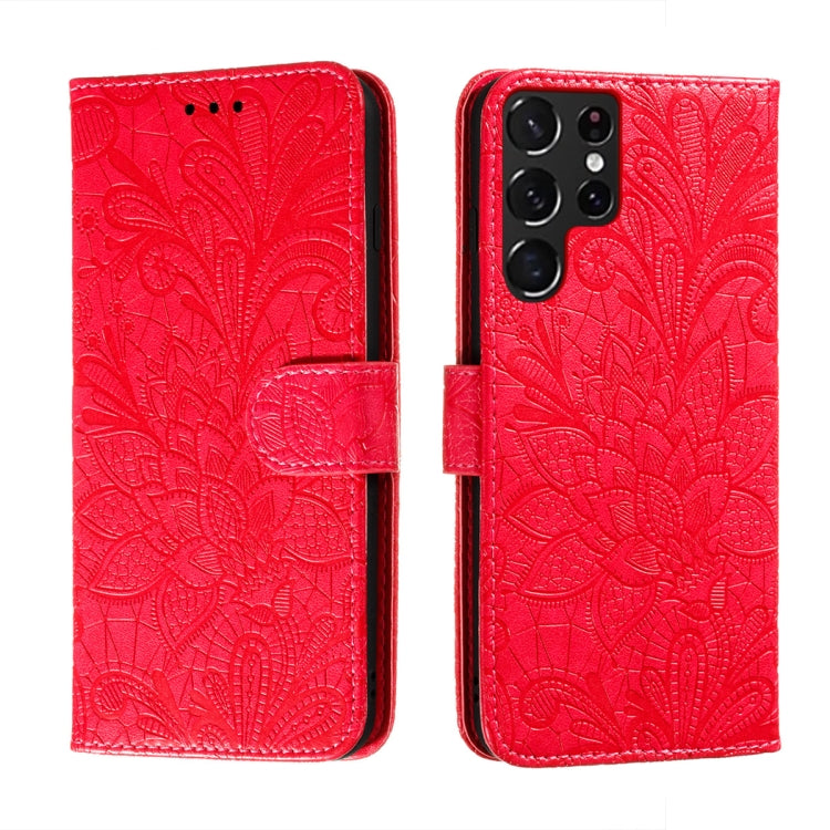 Lace Flower Leather Phone Case with Holder & Card Slots & Wallet & Photo Frame, For Samsung Galaxy S22 5G, For Samsung Galaxy S22 Ultra 5G, For Samsung Galaxy S22+ 5G, For Xiaomi Redmi Note 11, For Xiaomi Redmi Note 11 Pro