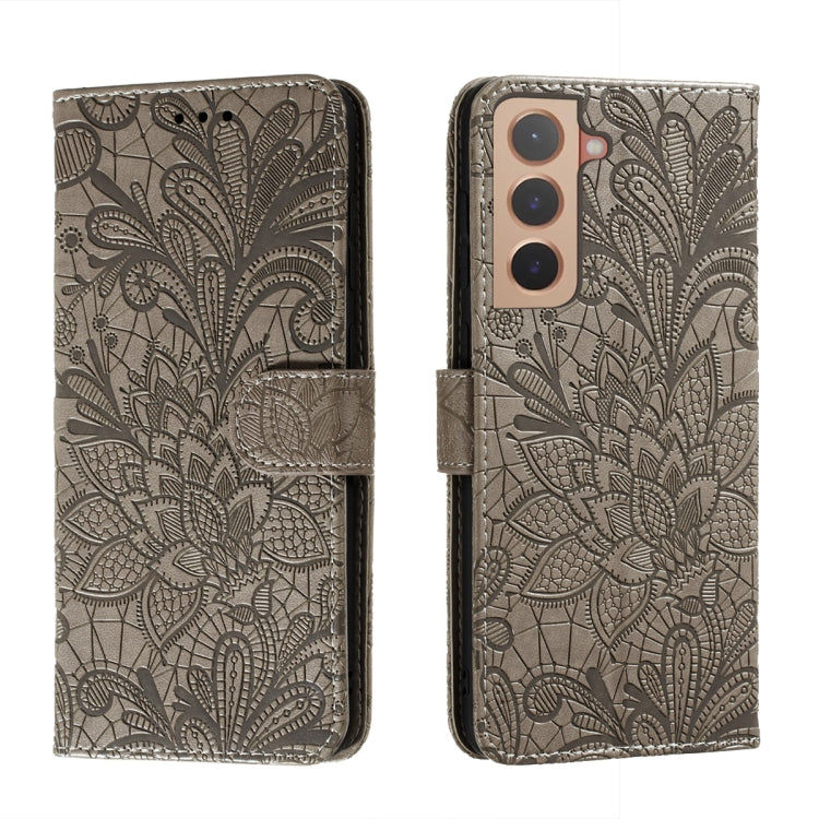 Lace Flower Leather Phone Case with Holder & Card Slots & Wallet & Photo Frame, For Samsung Galaxy S22 5G, For Samsung Galaxy S22 Ultra 5G, For Samsung Galaxy S22+ 5G, For Xiaomi Redmi Note 11, For Xiaomi Redmi Note 11 Pro