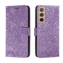 Load image into Gallery viewer, Lace Flower Leather Phone Case with Holder &amp; Card Slots &amp; Wallet &amp; Photo Frame, For Samsung Galaxy S22 5G, For Samsung Galaxy S22 Ultra 5G, For Samsung Galaxy S22+ 5G, For Xiaomi Redmi Note 11, For Xiaomi Redmi Note 11 Pro