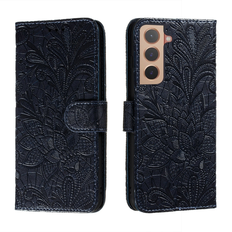 Lace Flower Leather Phone Case with Holder & Card Slots & Wallet & Photo Frame, For Samsung Galaxy S22 5G, For Samsung Galaxy S22 Ultra 5G, For Samsung Galaxy S22+ 5G, For Xiaomi Redmi Note 11, For Xiaomi Redmi Note 11 Pro