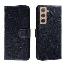 Load image into Gallery viewer, Lace Flower Leather Phone Case with Holder &amp; Card Slots &amp; Wallet &amp; Photo Frame, For Samsung Galaxy S22 5G, For Samsung Galaxy S22 Ultra 5G, For Samsung Galaxy S22+ 5G, For Xiaomi Redmi Note 11, For Xiaomi Redmi Note 11 Pro