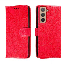 Load image into Gallery viewer, Lace Flower Leather Phone Case with Holder &amp; Card Slots &amp; Wallet &amp; Photo Frame, For Samsung Galaxy S22 5G, For Samsung Galaxy S22 Ultra 5G, For Samsung Galaxy S22+ 5G, For Xiaomi Redmi Note 11, For Xiaomi Redmi Note 11 Pro