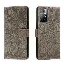 Load image into Gallery viewer, Lace Flower Leather Phone Case with Holder &amp; Card Slots &amp; Wallet &amp; Photo Frame, For Samsung Galaxy S22 5G, For Samsung Galaxy S22 Ultra 5G, For Samsung Galaxy S22+ 5G, For Xiaomi Redmi Note 11, For Xiaomi Redmi Note 11 Pro