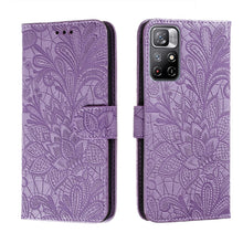 Load image into Gallery viewer, Lace Flower Leather Phone Case with Holder &amp; Card Slots &amp; Wallet &amp; Photo Frame, For Samsung Galaxy S22 5G, For Samsung Galaxy S22 Ultra 5G, For Samsung Galaxy S22+ 5G, For Xiaomi Redmi Note 11, For Xiaomi Redmi Note 11 Pro