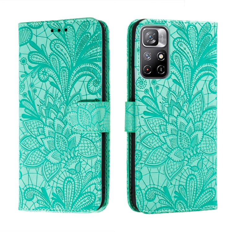 Lace Flower Leather Phone Case with Holder & Card Slots & Wallet & Photo Frame, For Samsung Galaxy S22 5G, For Samsung Galaxy S22 Ultra 5G, For Samsung Galaxy S22+ 5G, For Xiaomi Redmi Note 11, For Xiaomi Redmi Note 11 Pro